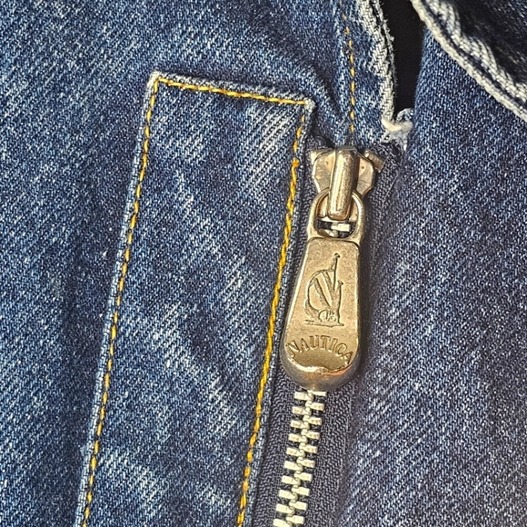 Vintage Y2K Nautica Barn Field Denim Corduroy Full Zip Plaid Liner Coat Sz L - Picture 16 of 16